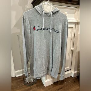 Champion hoodie, men’s size medium color gray